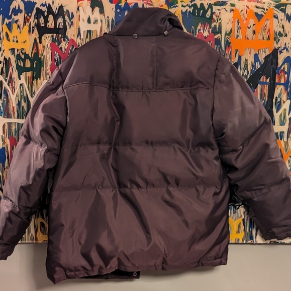 LONDON FOG Tower XL Chocolate Brown Down PUFFER Jacket XL - Picture 2 of 13